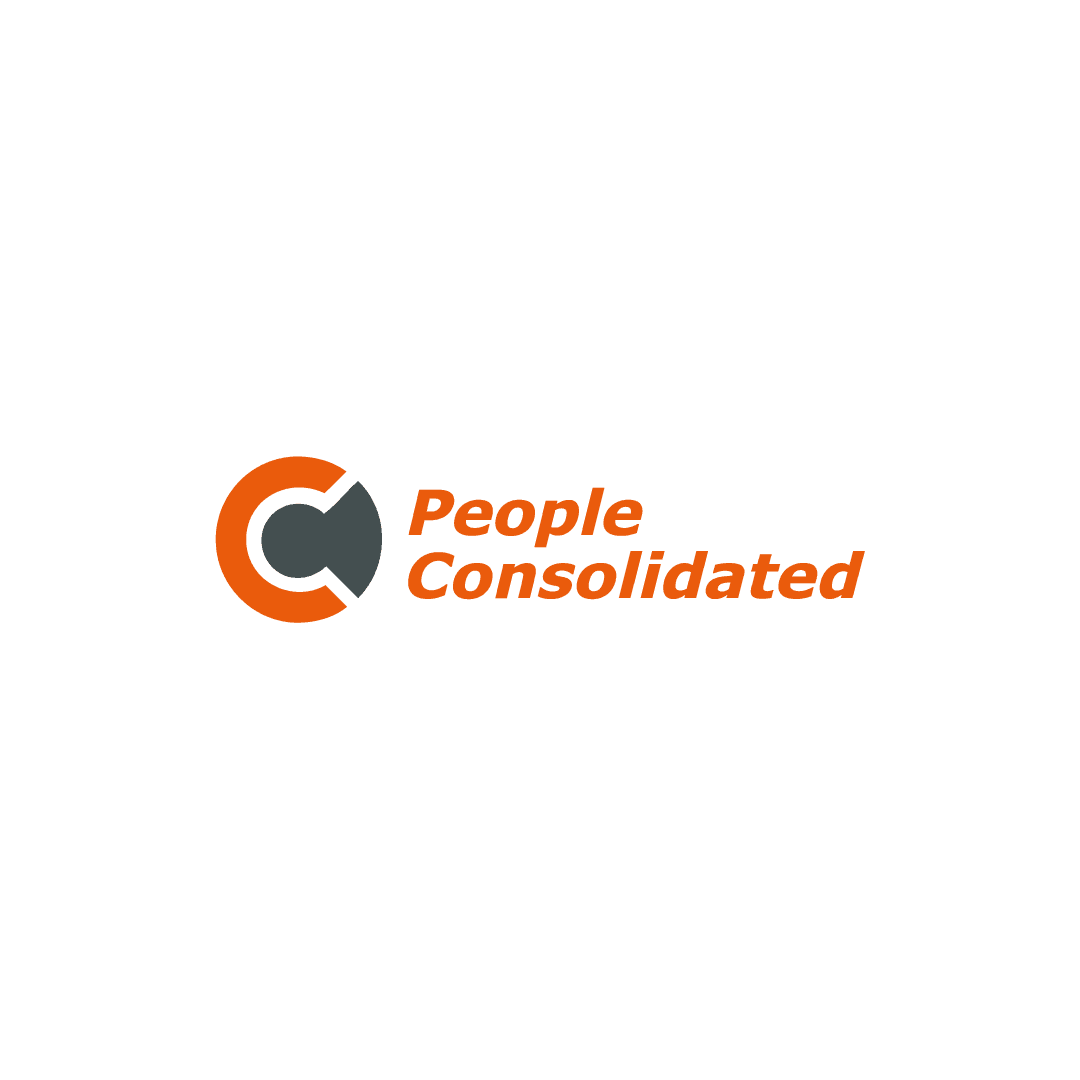 Üeople Consolidated Logo: orange mit Emblem